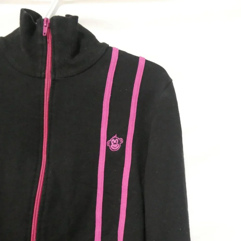725 ORIGINALS | xl - extra large | Black Zip-Up Exercise Jacket With Collar - Picture 5 of 16